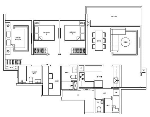 SkyPark Residences - B1 115, 1238