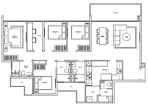 SkyPark Residences - D1 142, 1528