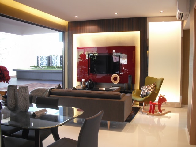 SkyPark Residences Showflat - Living Dining
