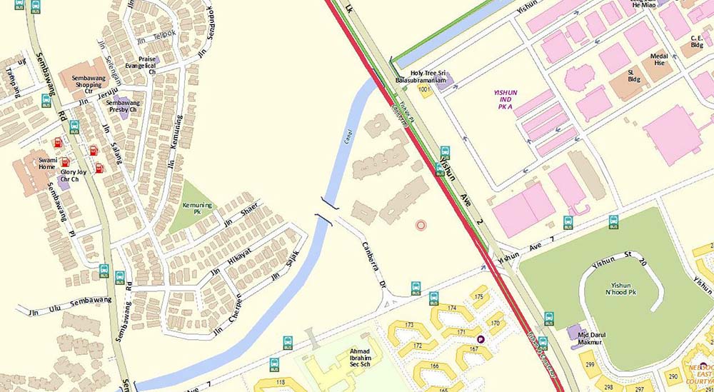 Eight Courtyards Location Map