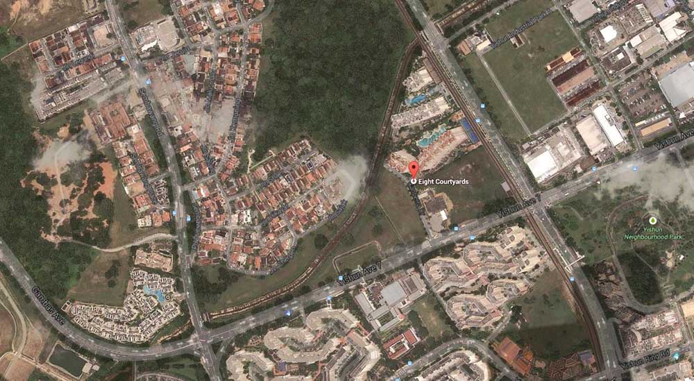 Eight Courtyards - Location Map