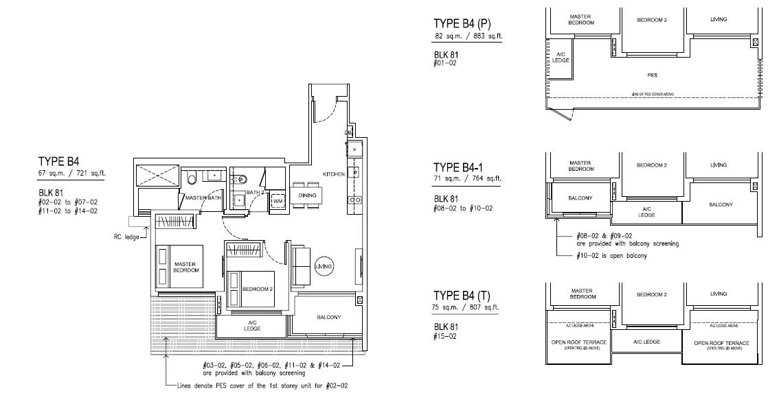 2 Bedroom - B4 - 67 sqm-721 sqft