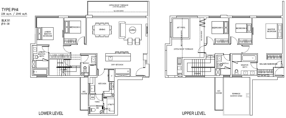 Jewel at Buangkok - Double Storey PH - PH4 - 236 sqm-2540 sqft