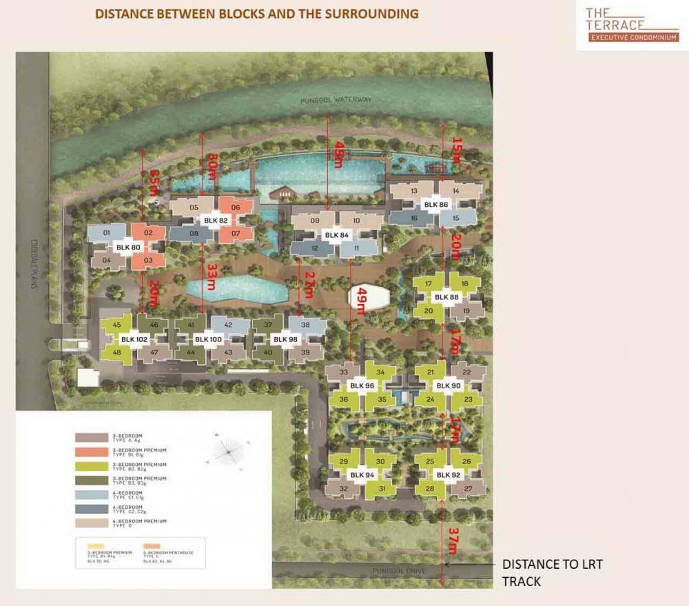 The Terrace - Distance between Buildings and Surroundings