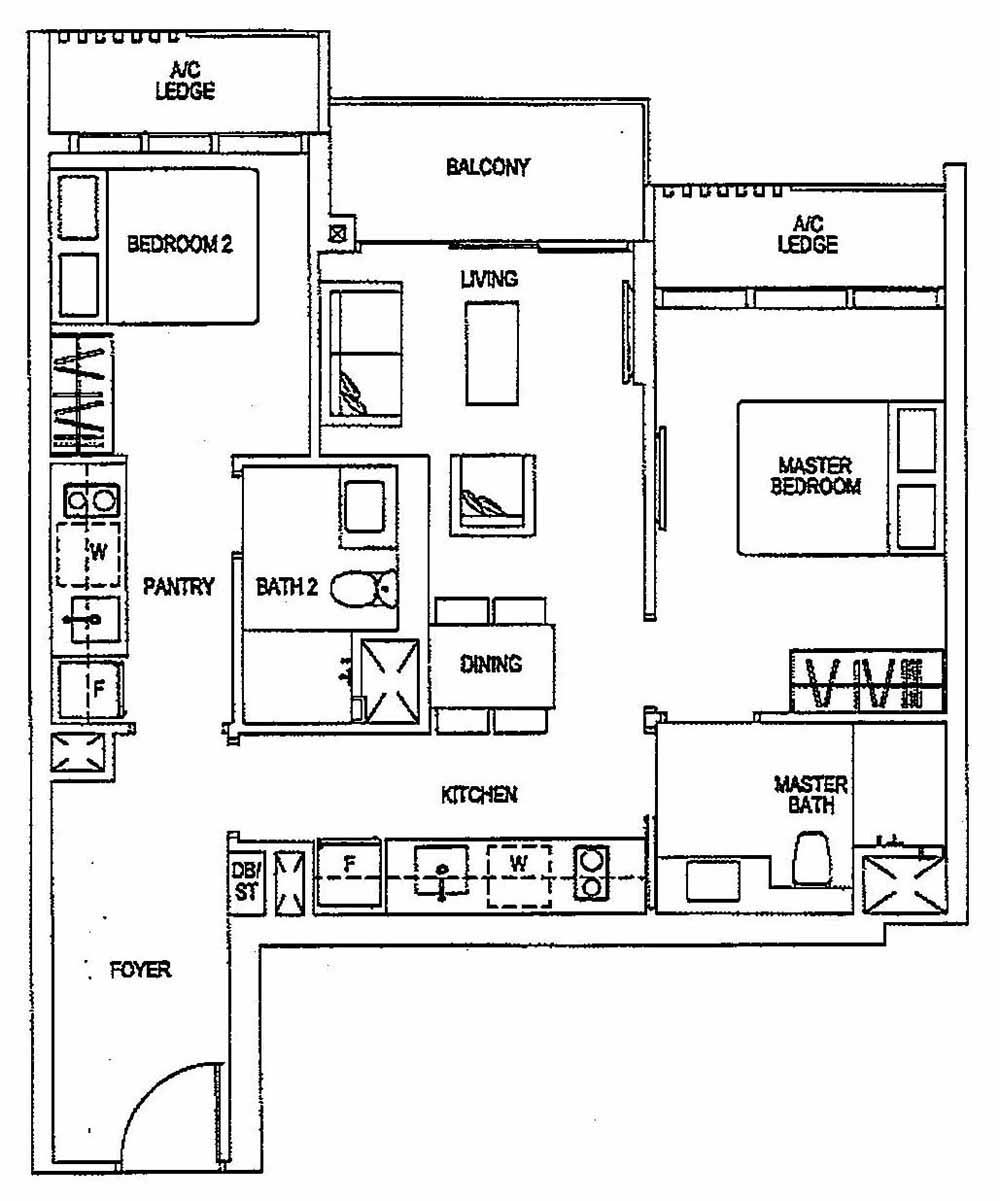 Sims Urban Oasis Deluxe 2BR B3DK(M) 73 786