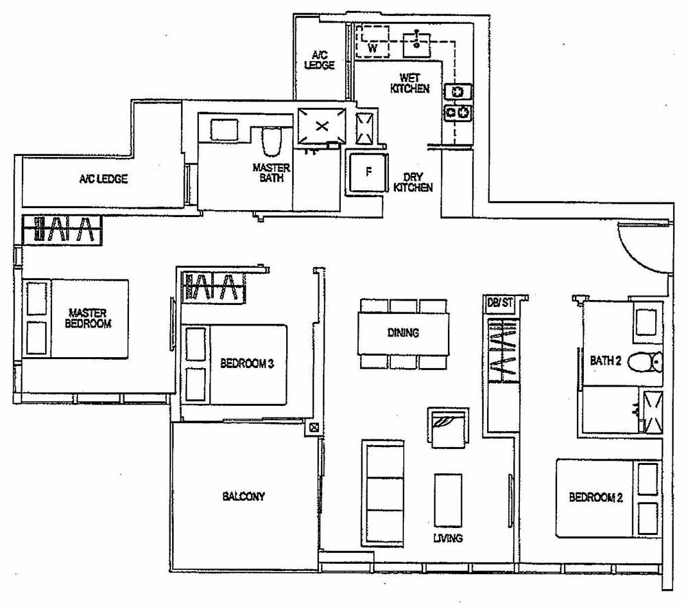 Sims Urban Oasis Deluxe 3BR C2(M) 95 1023