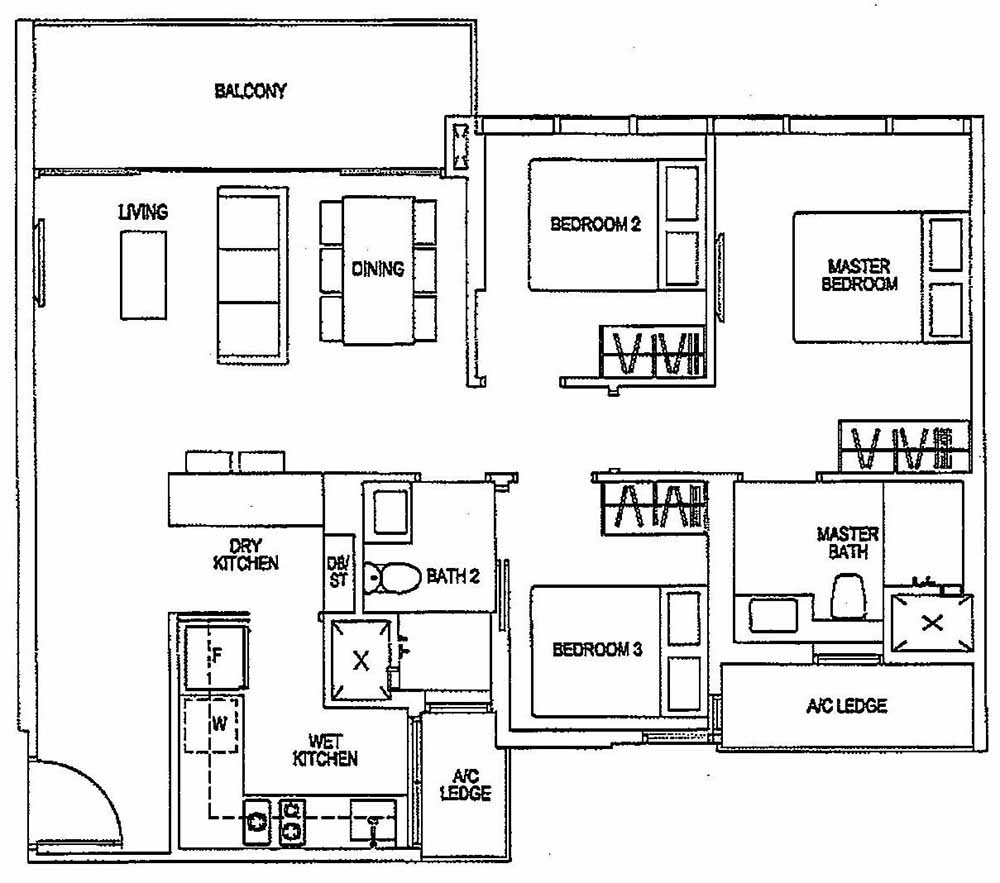 Sims Urban Oasis Deluxe 3BR C3 89 958