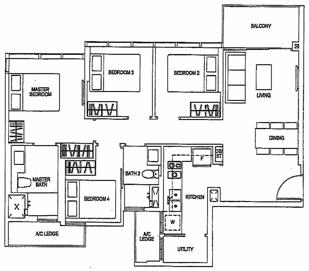 Sims Urban Oasis Deluxe 4BR Dc1(M) 92 990
