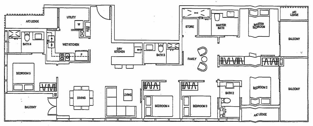 Sims Urban Oasis Deluxe 5BR E1 160 1722