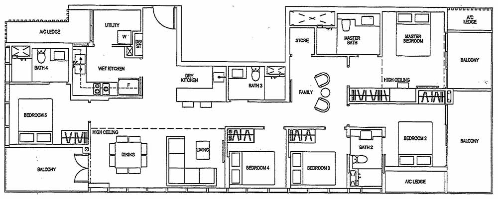 Sims Urban Oasis Deluxe 5BR E1-R 160 1722