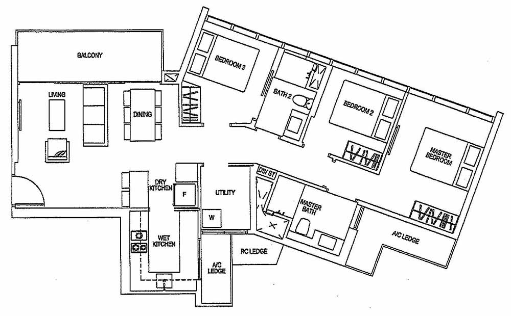 Sims Urban Oasis Grand 3BR C1 96 1033