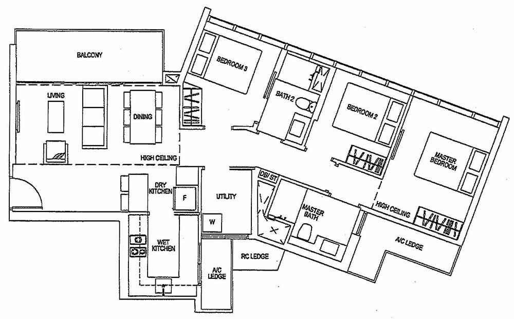 Sims Urban Oasis Grand 3BR C1-R 96 1033