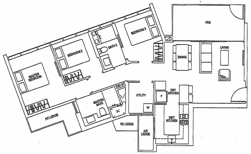 Sims Urban Oasis Grand 3BR C1(M)-P 99 1066