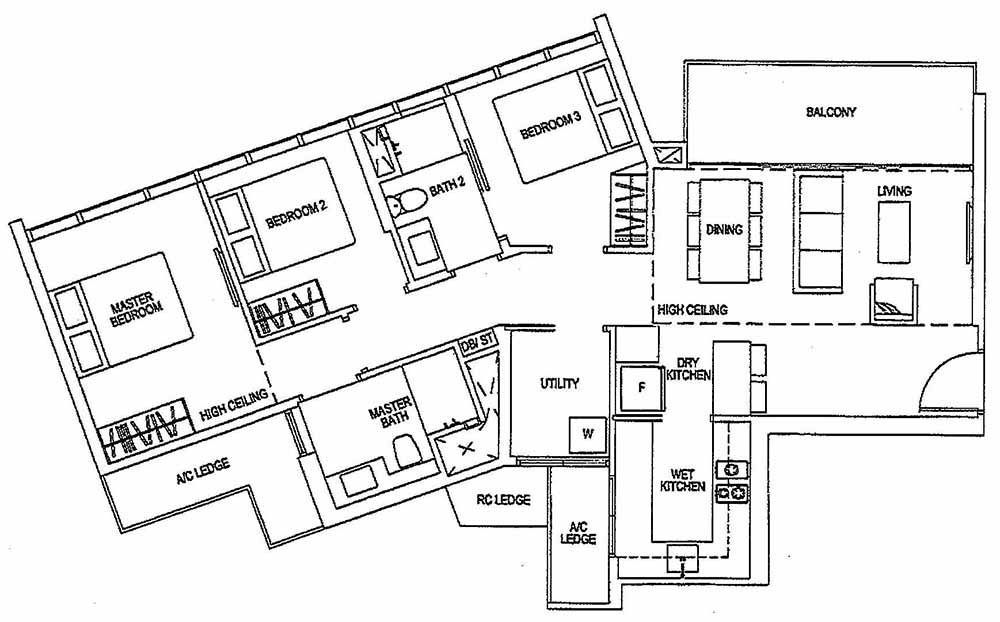 Sims Urban Oasis Grand 3BR C1(M)-R 96 1033
