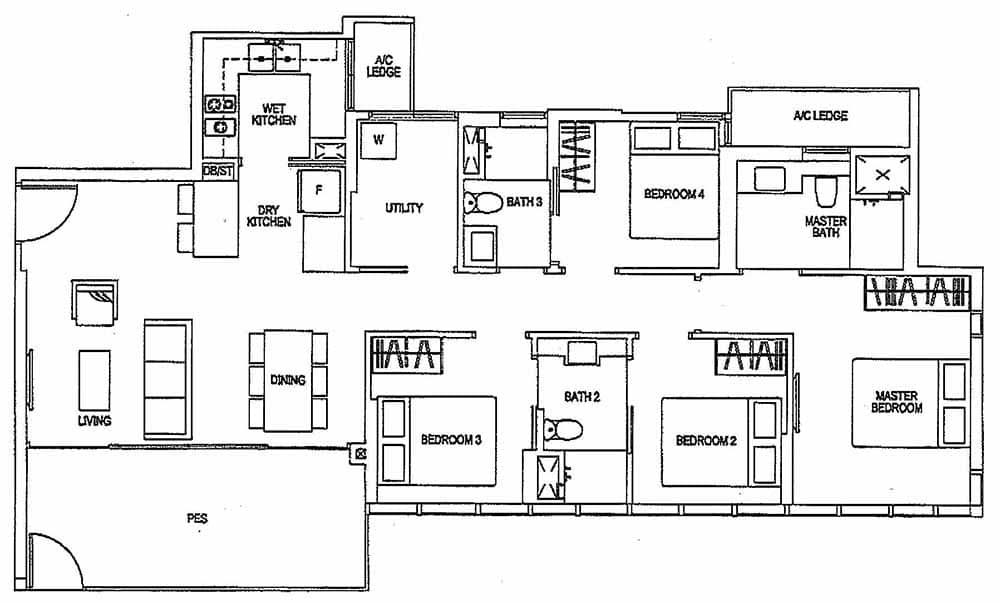 Sims Urban Oasis Grand 4BR D1(M)-P 116 1249