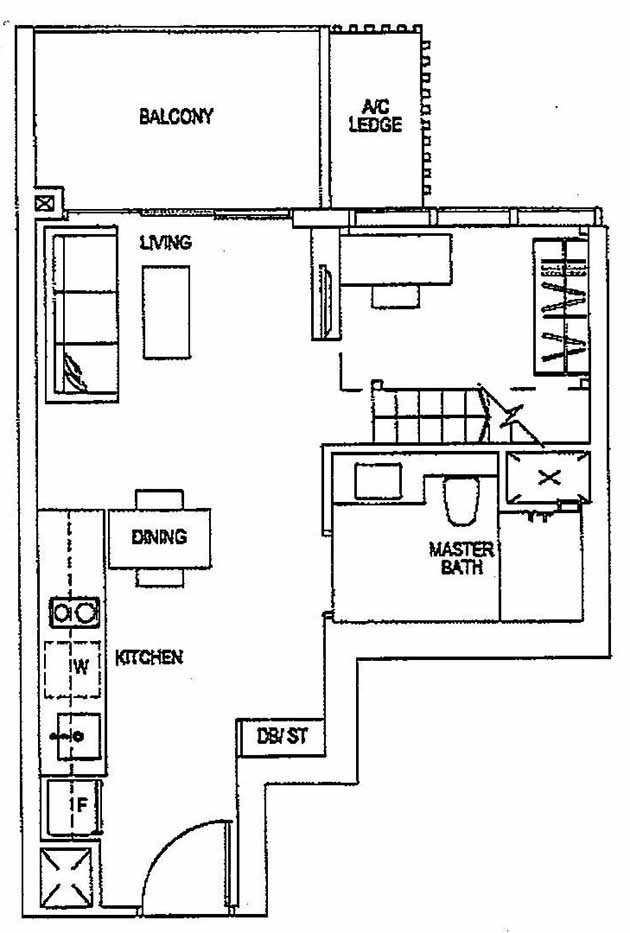 Sims Urban Oasis Loft 1BR A1L 45 484