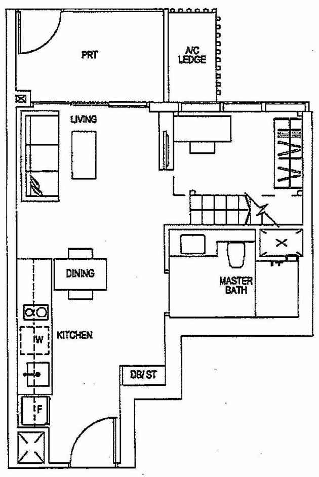 Sims Urban Oasis Loft 1BR A1L-P 45 484