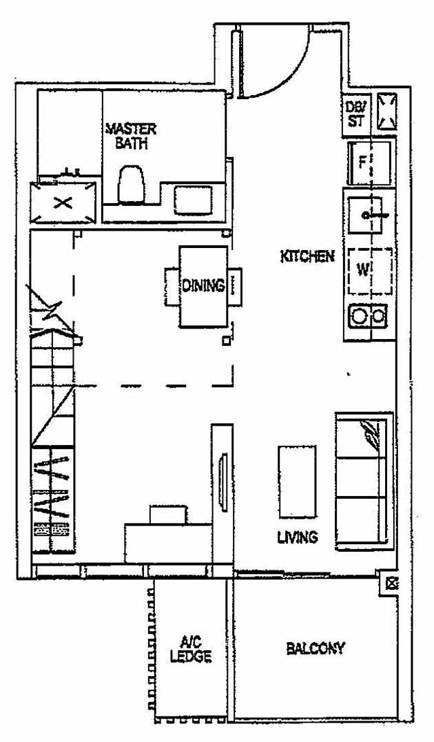 Sims Urban Oasis Loft 1BR A2bL 43 463