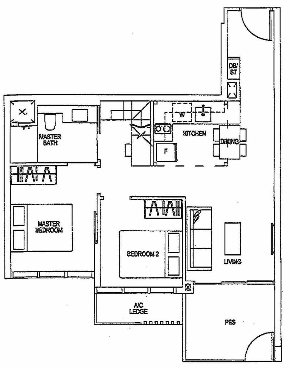 Sims Urban Oasis Loft 2BR B2L-P 66 710