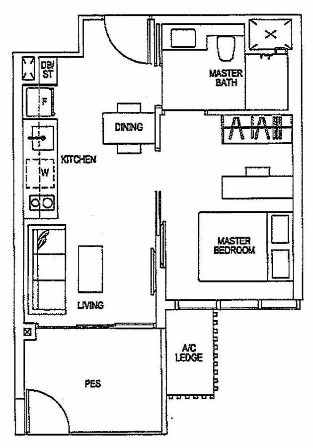 Sims Urban Oasis Suites 1BR A2(M)-P 45 484
