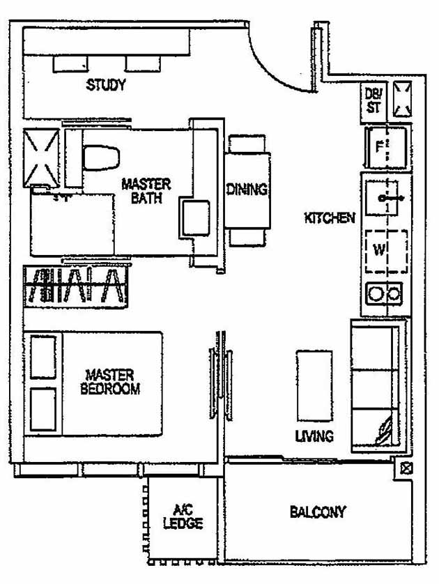 Sims Urban Oasis Suites 1BR A3a 41 441