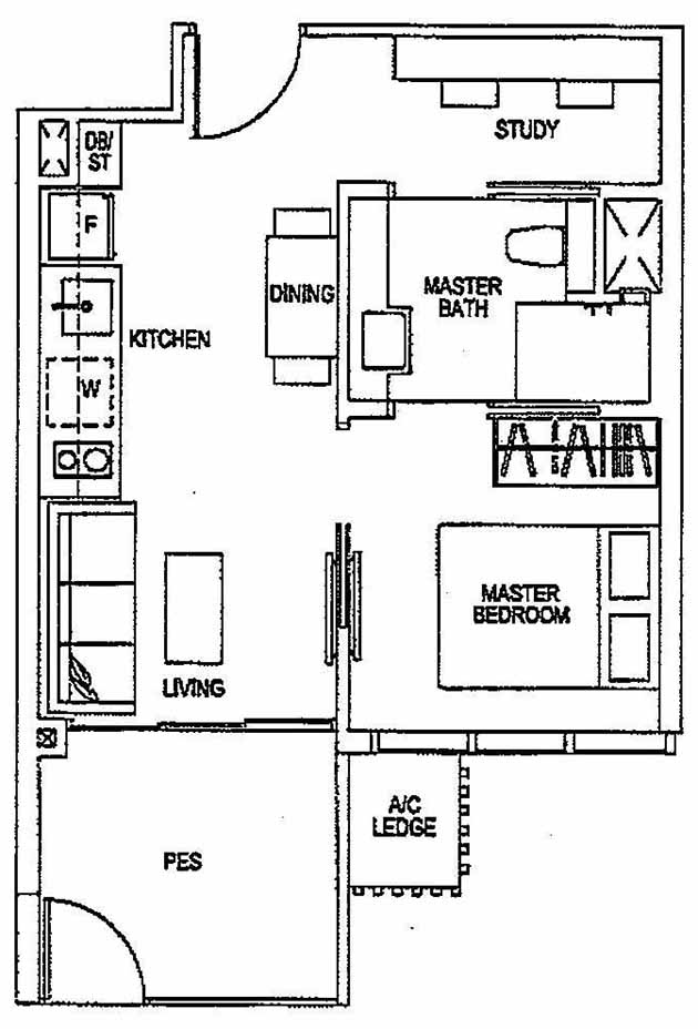 Sims Urban Oasis Suites 1BR A3a(M)-P 44 474