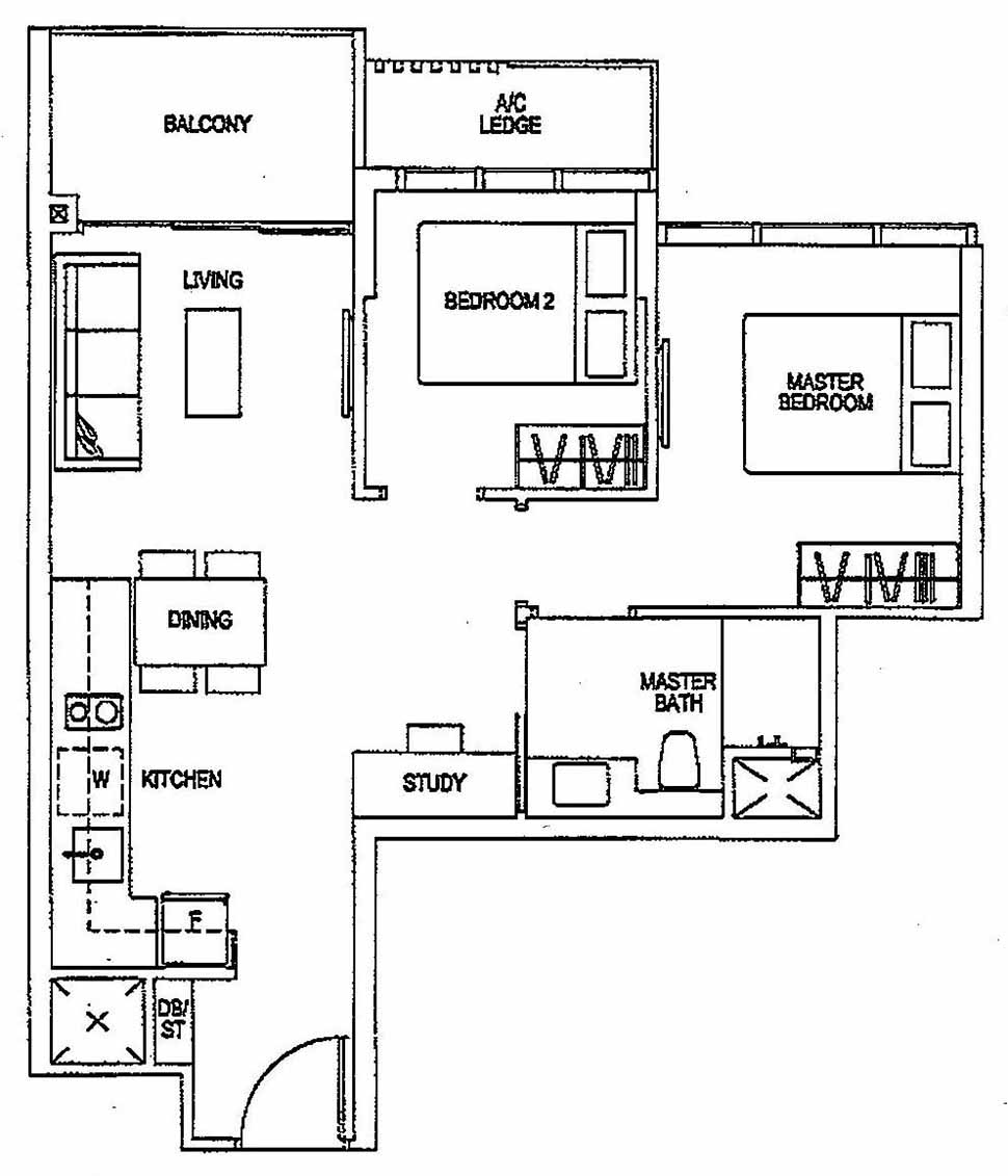 Sims Urban Oasis Suites 2BR B1 62 667