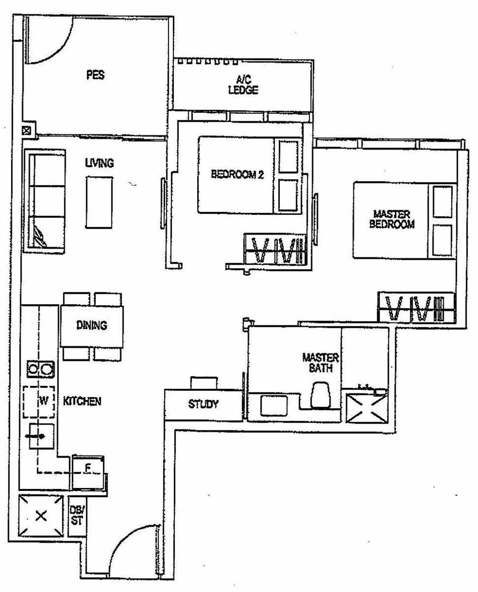Sims Urban Oasis Suites 2BR B1-P 63 678