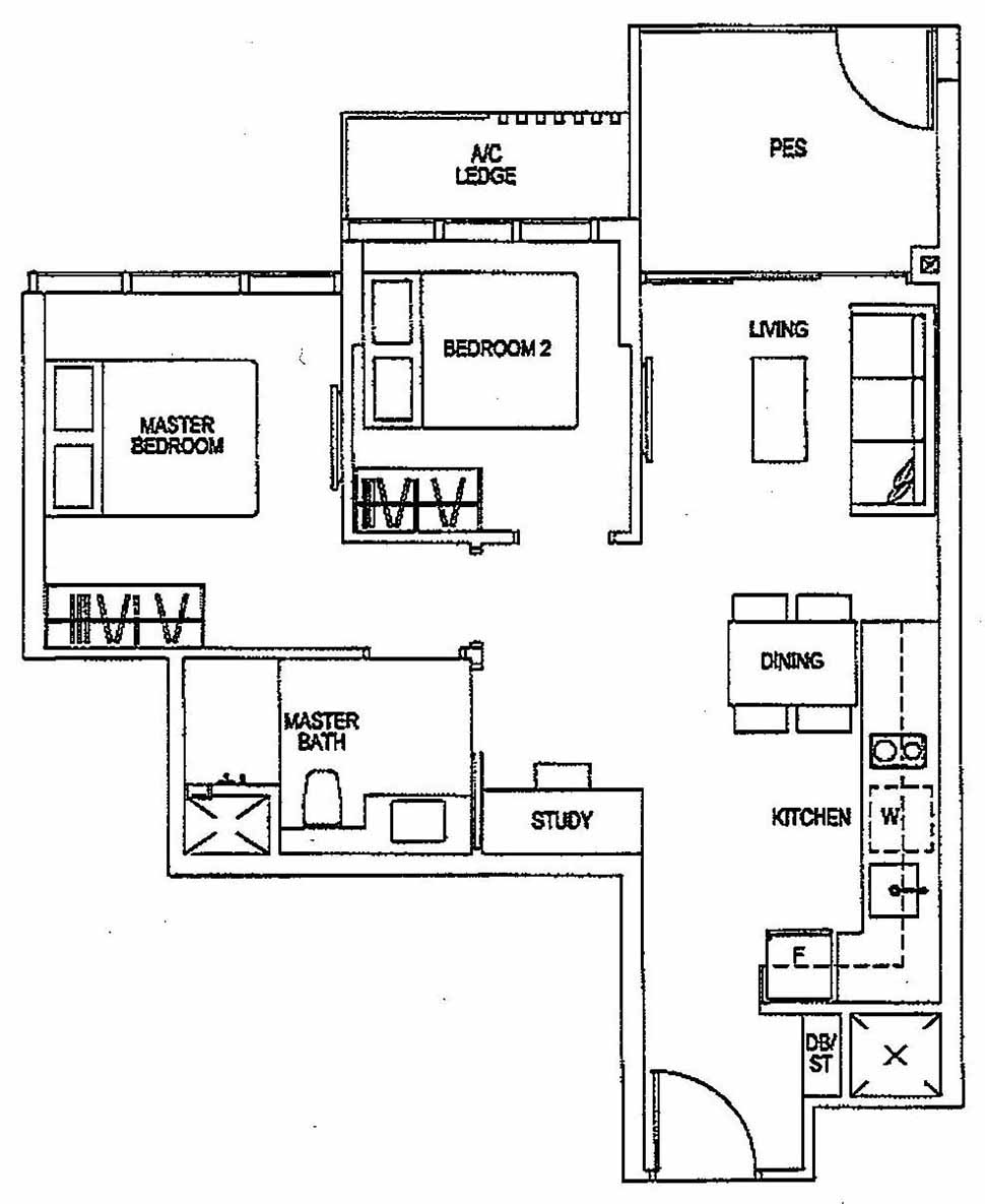 Sims Urban Oasis Suites 2BR B1(M)-P 63 678