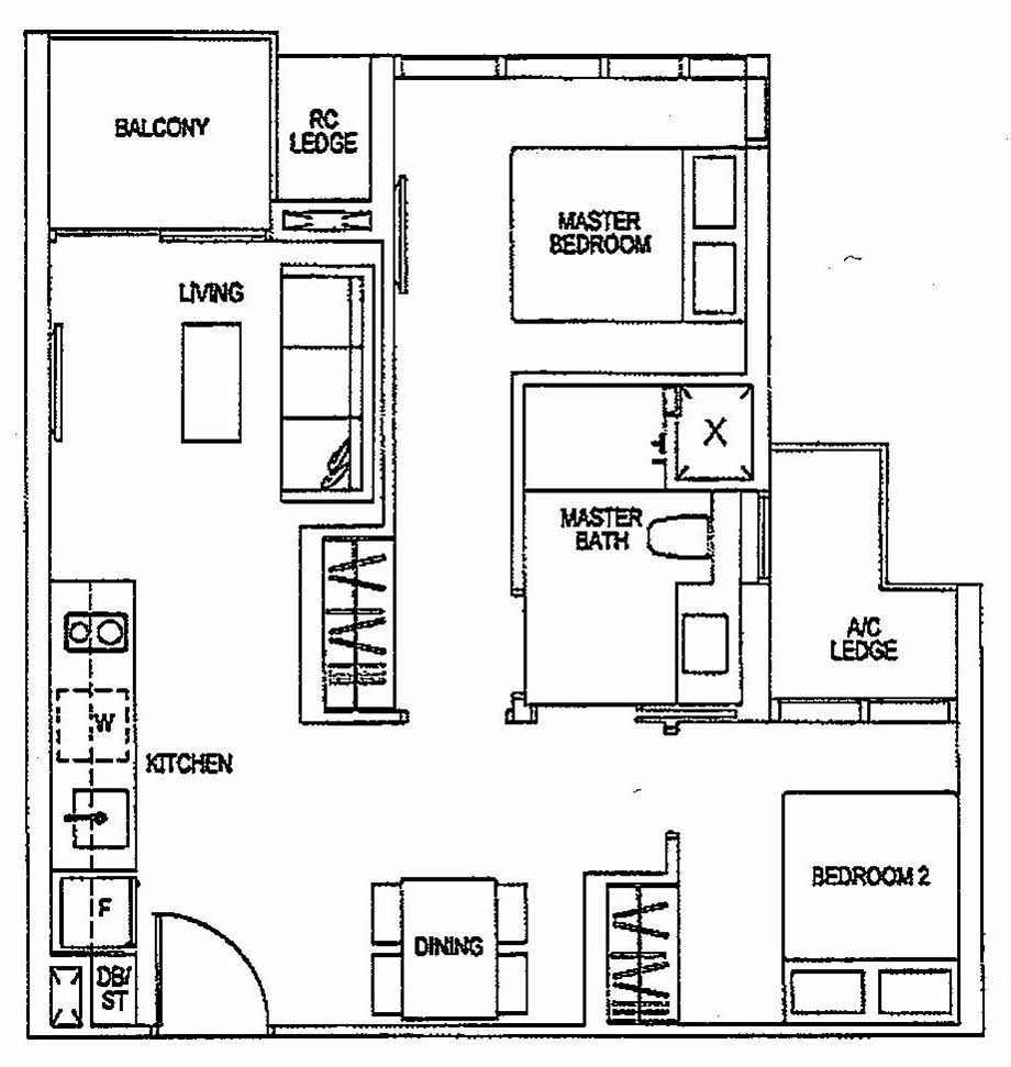 Sims Urban Oasis Suites 2BR B2 58 624