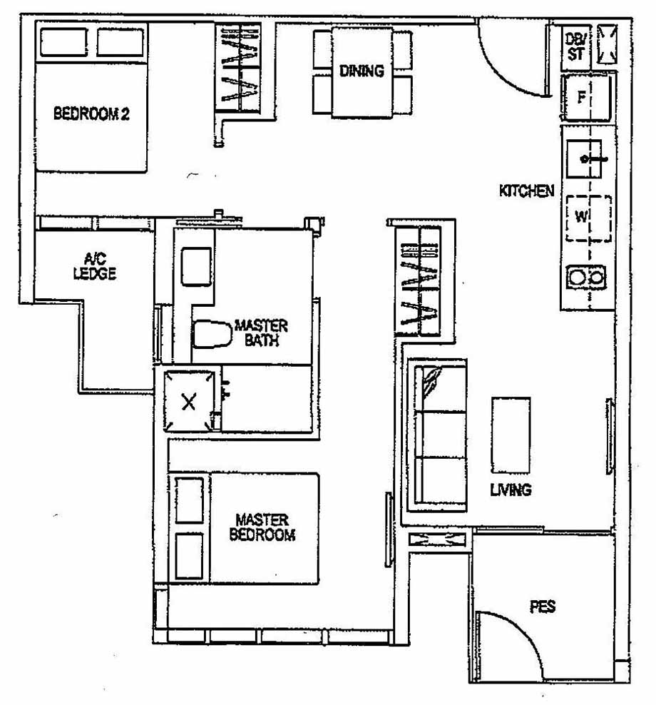 Sims Urban Oasis Suites 2BR B2-P 58 624