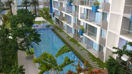 The Santorini Site Plan - Pool View