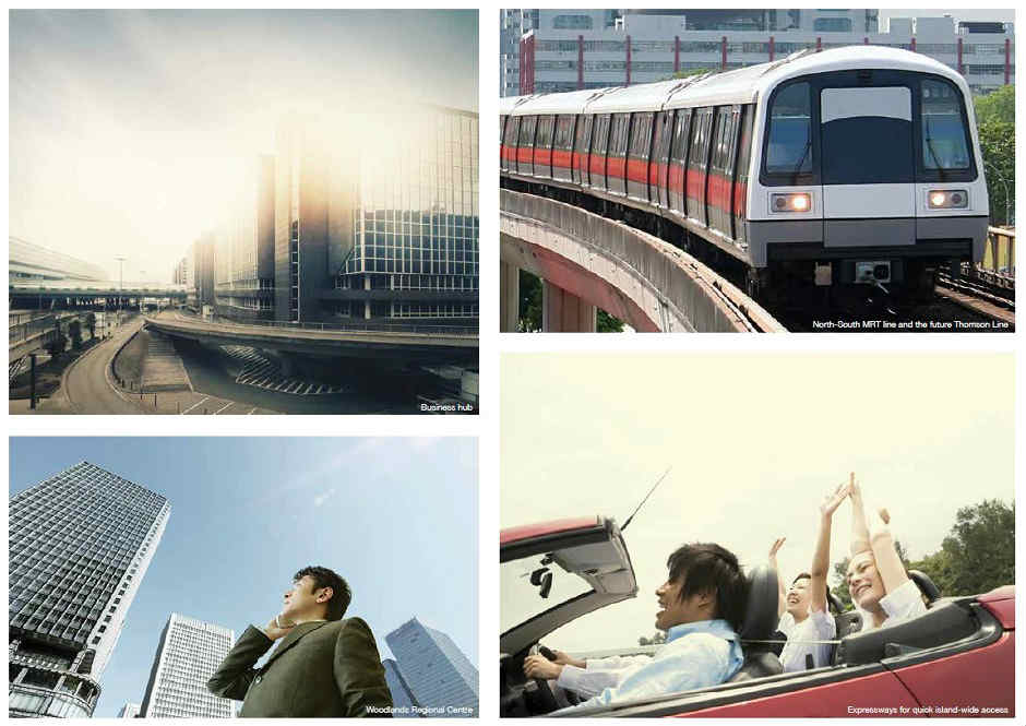Forestville EC Location - Business Hub Woodlands Regional Centre North-South MRT line and future Thomson Line