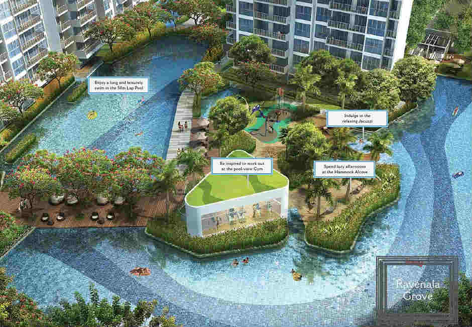 Forestville EC Site Plan - 50m Lap Pool Jacuzzi Hammock Alcove pool-view Gym