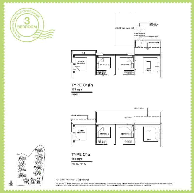 Sea Horizon EC - 3 Bedroom C1 103 sqm b