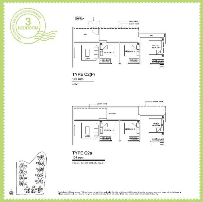 Sea Horizon EC - 3 Bedroom C2 103 sqm b