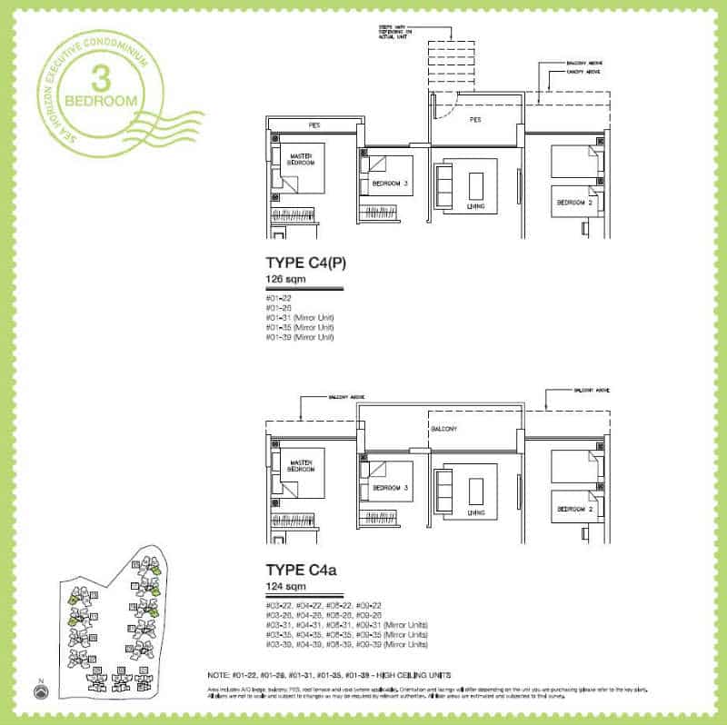 Sea Horizon EC - 3 Bedroom C4 124 sqm b