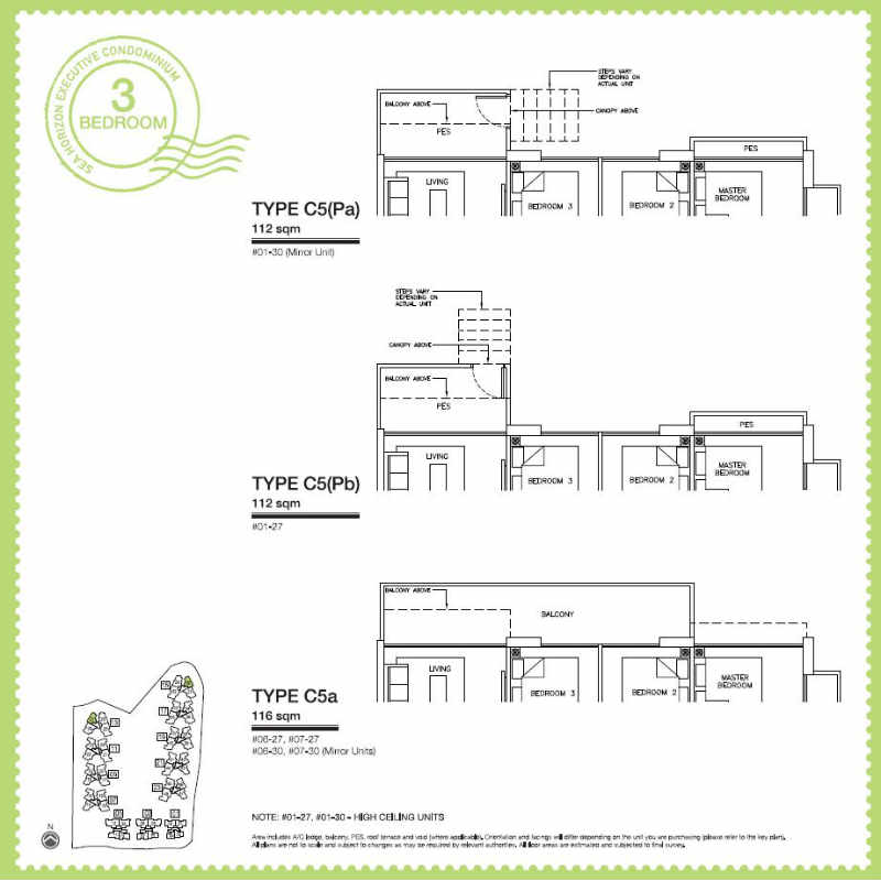 Sea Horizon EC - 3 Bedroom C5 105 sqm b