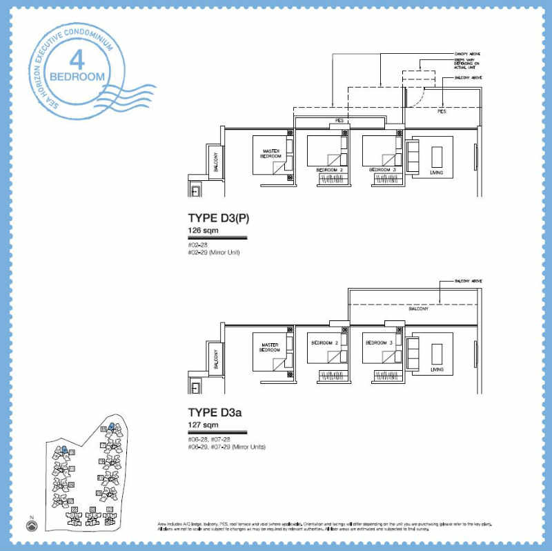 Sea Horizon EC - 4 Bedroom D3 121 sqm b