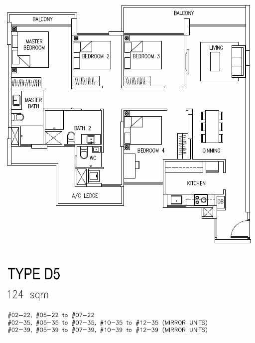 Sea Horizon EC - 4 Bedroom D5 124 sqm