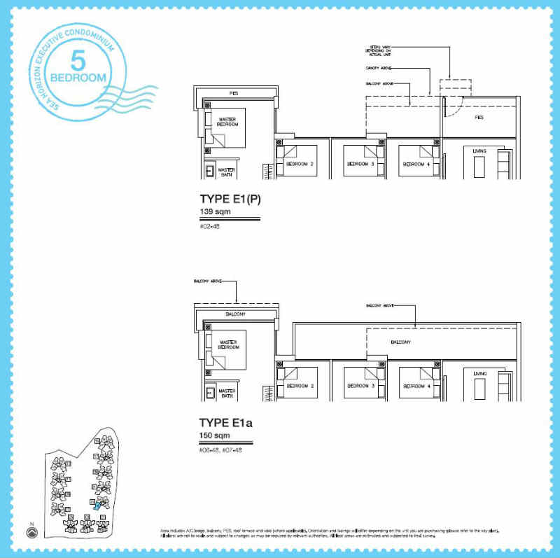 Sea Horizon EC - 5 Bedroom E1 142 sqm b