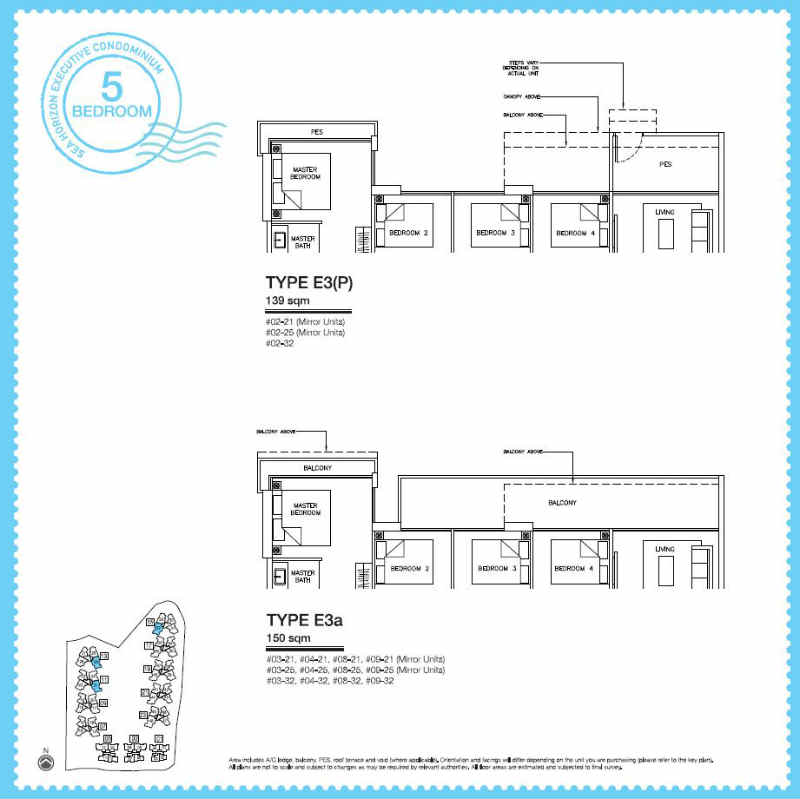Sea Horizon EC - 5 Bedroom E3 142 sqm b