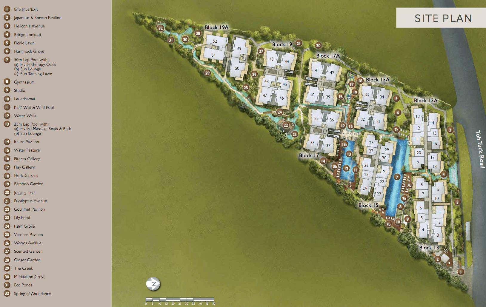The Creek @ Bukit Condo Site Plan
