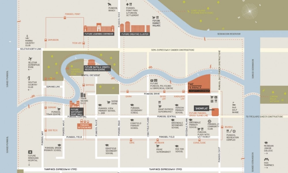 The Terrace EC Showflat Location