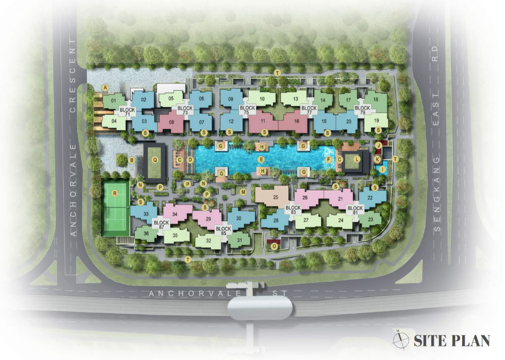 The Vales Site Plan with Condo Facilities