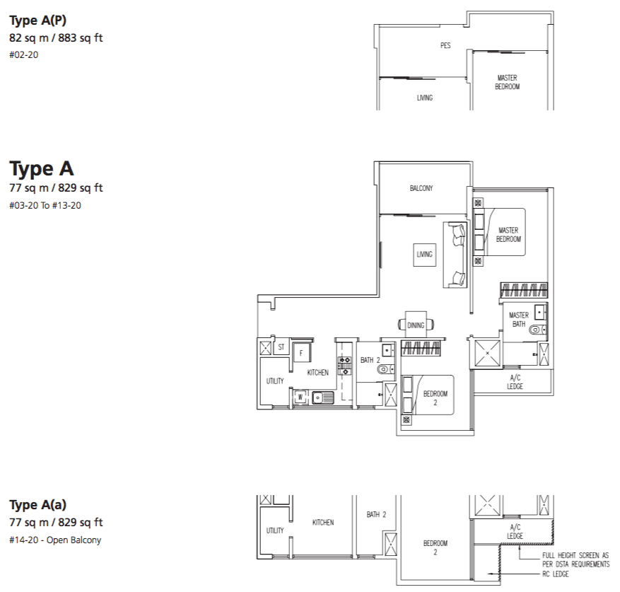 Twin Fountains EC 2 Bedroom A