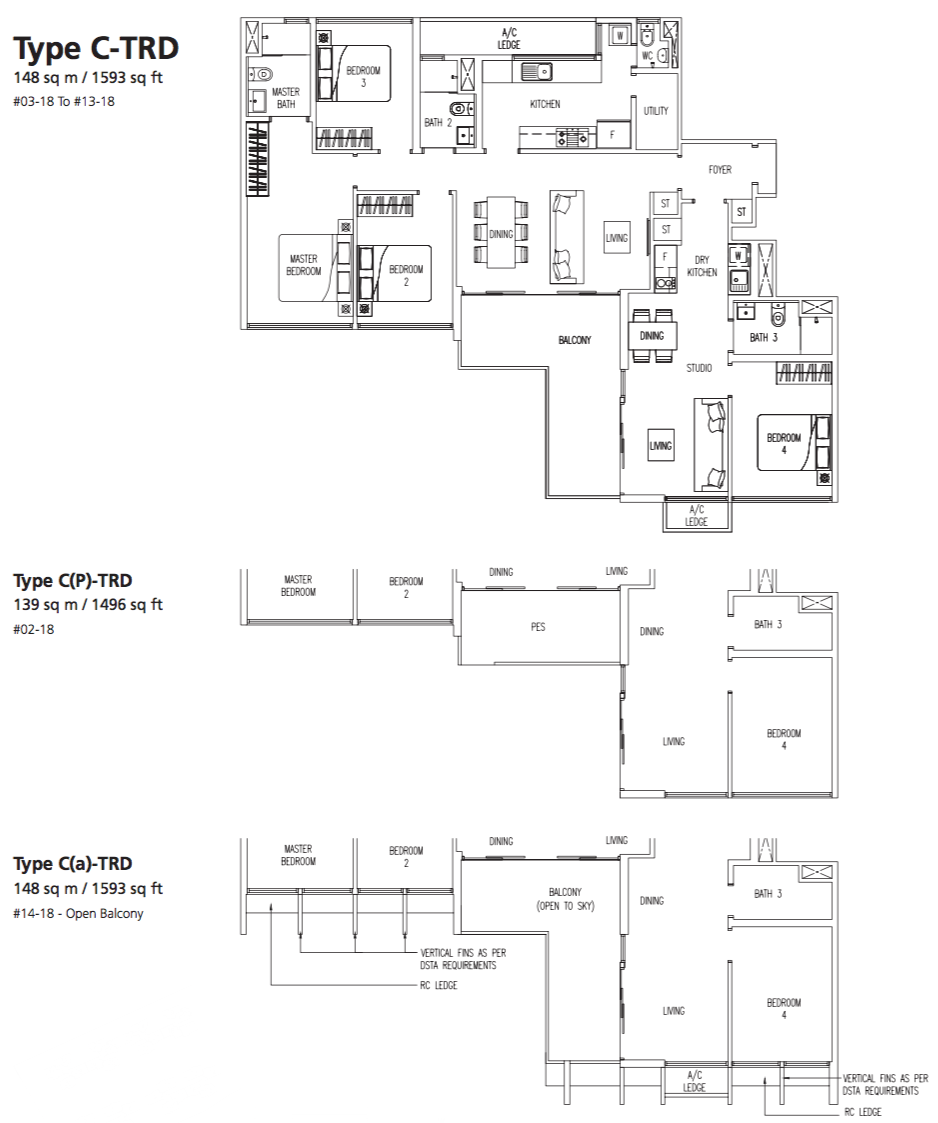Twin Fountains EC 4 Bedroom Deluxe TRIO C-TRD