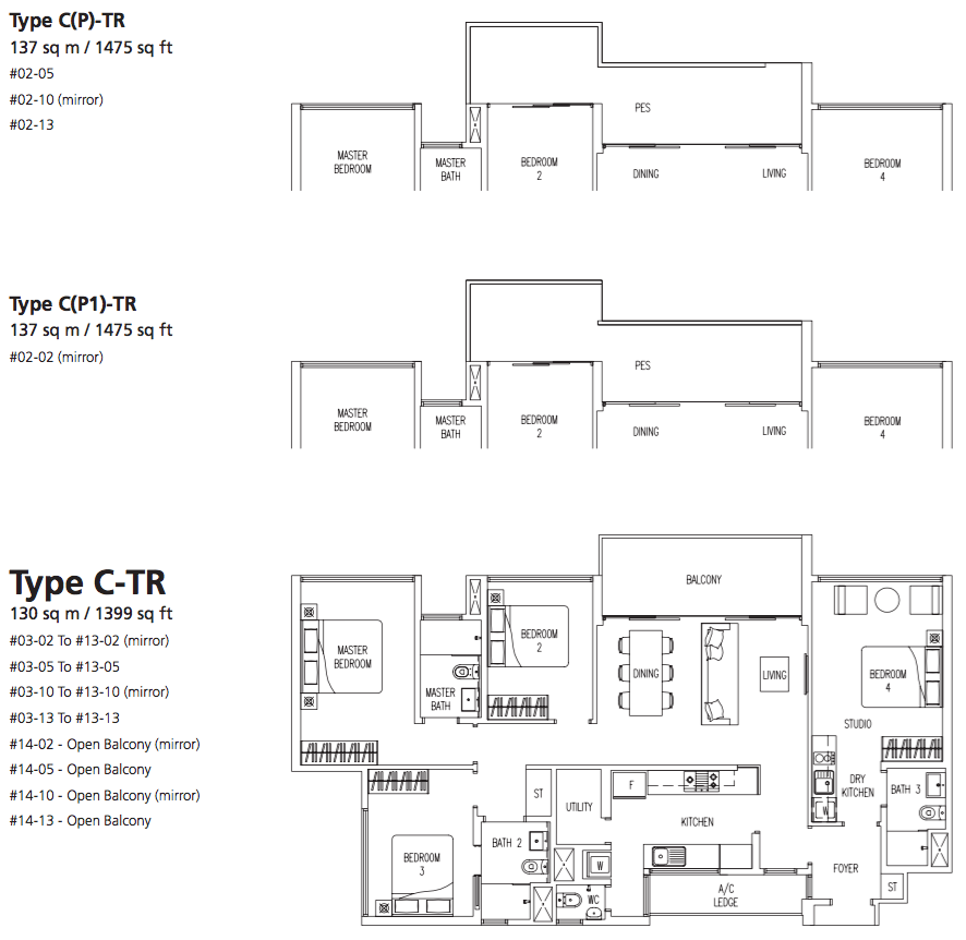 Twin Fountains EC 4 Bedroom TRIO C-TR
